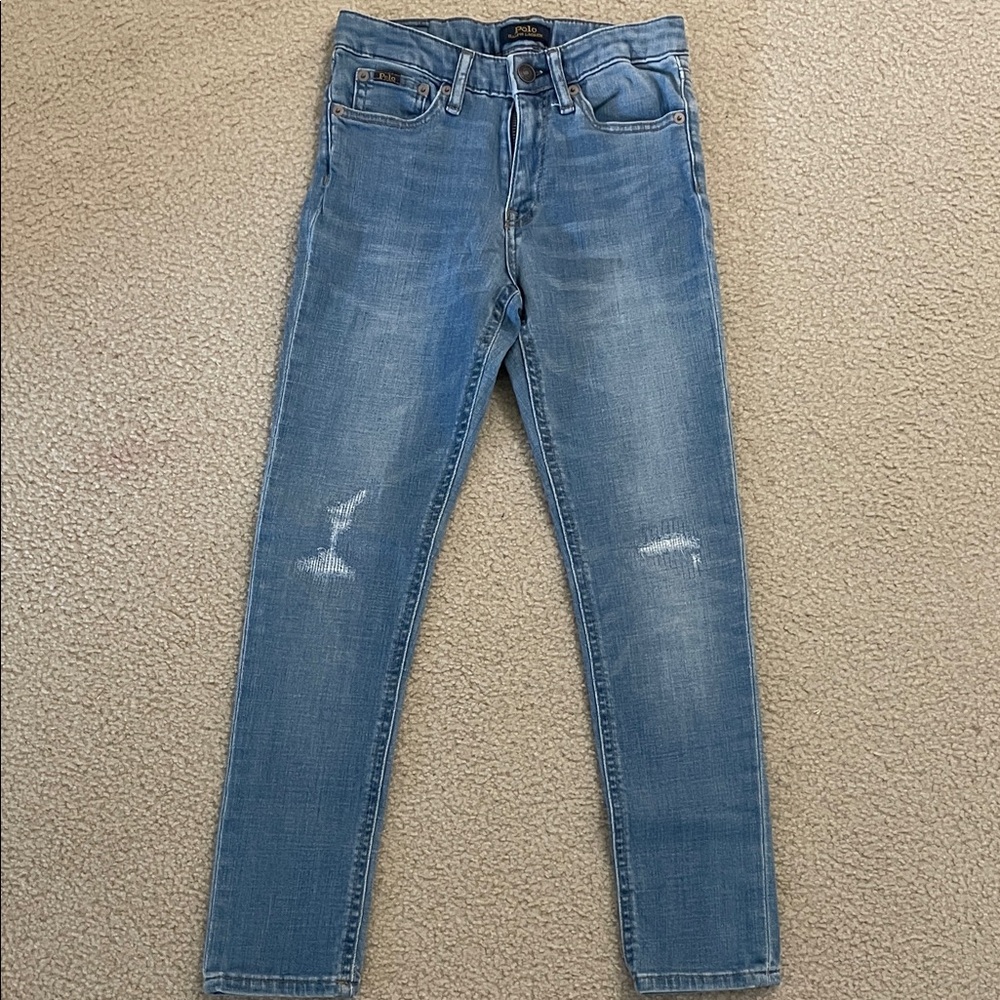 Girls Polo Ralph Lauren Light Blue Skinny Jeans